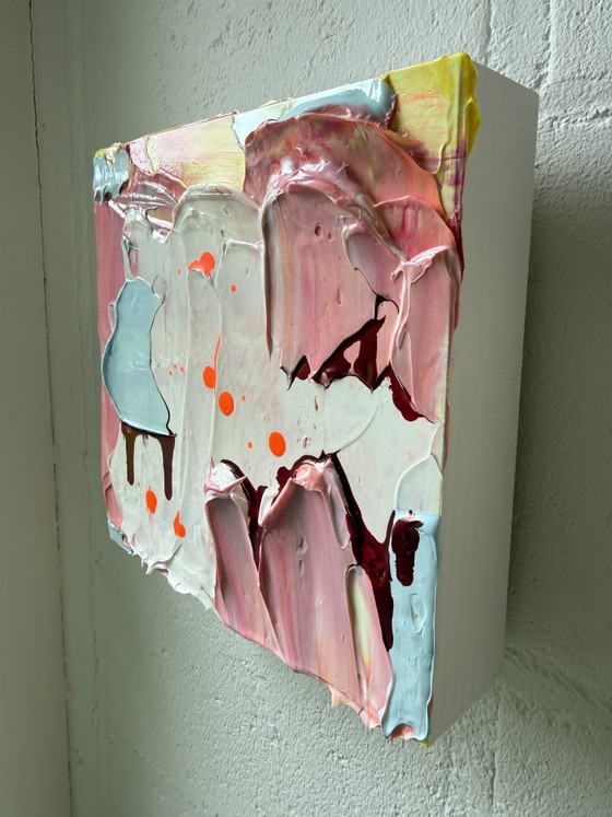 Image 1 of Opera d'arte astratta, pittura con texture