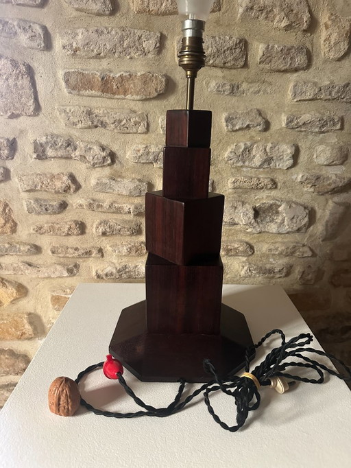 Cubist Art Deco Lamp