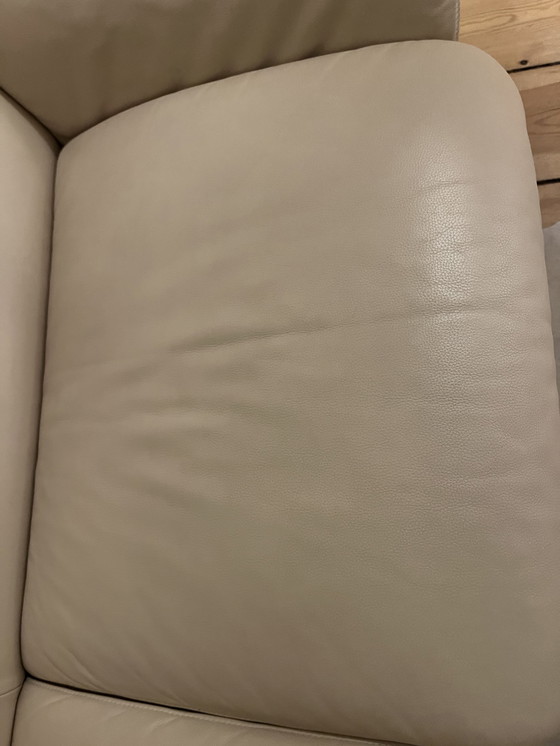 Image 1 of Original De Sede 2011/2 two-and-a-half-seater sofa in Living Écru (cream, beige) Bauhaus Space Age Mid Century