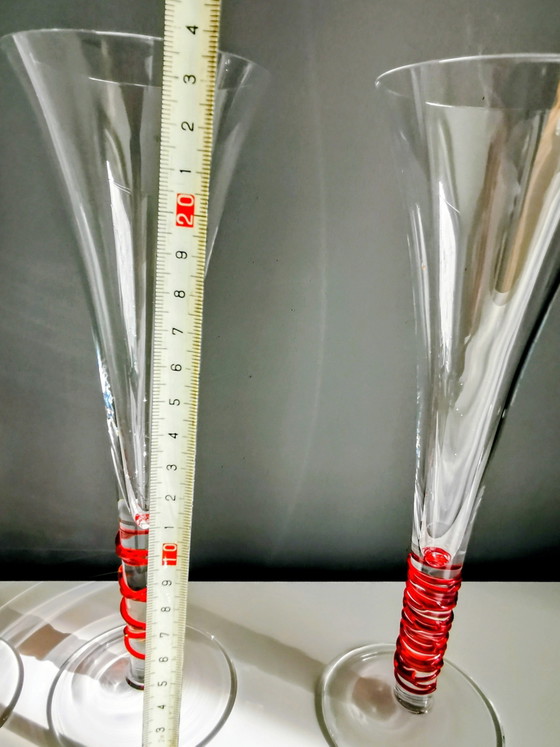 Image 1 of Copas de Prosecco LSA International, hechas a mano y sopladas a boca.