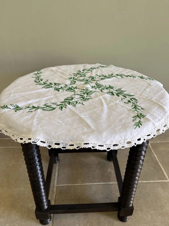 Side table with press screw style legs – Wood, Rustic (photo 13 of 14)
