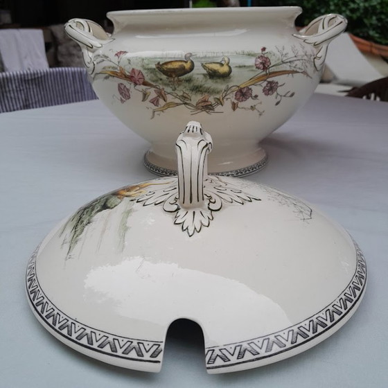 Antique Victorian Tureen with Lid. Brown-Westhead, Moore & Co. Circa 1887 – Tableware, Ceramic, Porcelain (photo 7 of 7)