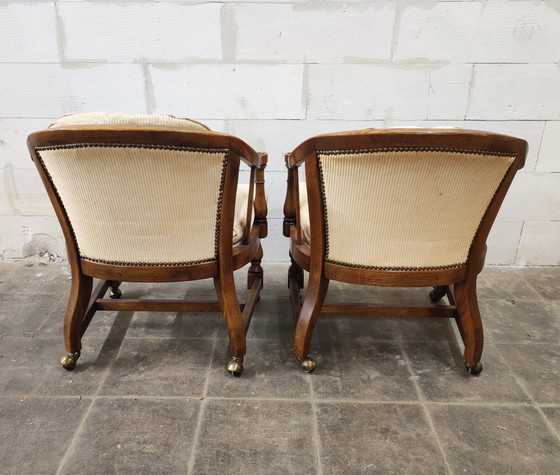 Image 1 of Set di poltrone in mogano Drexel Heritage