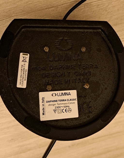 Originele Lumina Daphine Terra Classic vloerlamp zwart – Tommaso Cimini – Gemaakt in Italië
