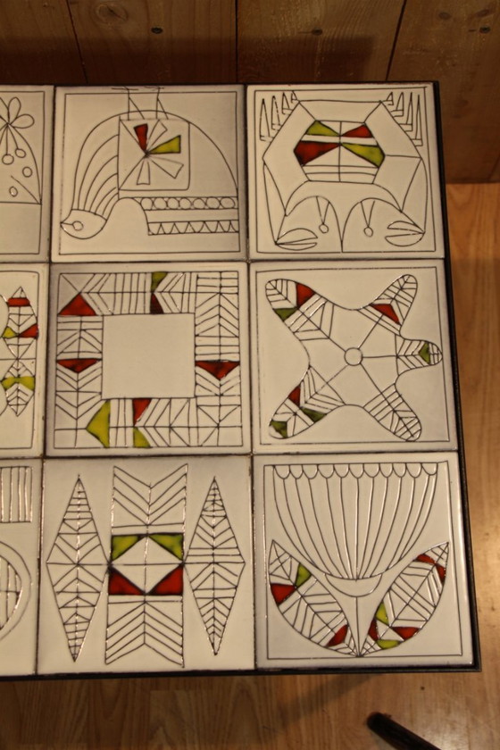 Image 1 of Mesa de centro de cerámica Roger Capron, década de 1960