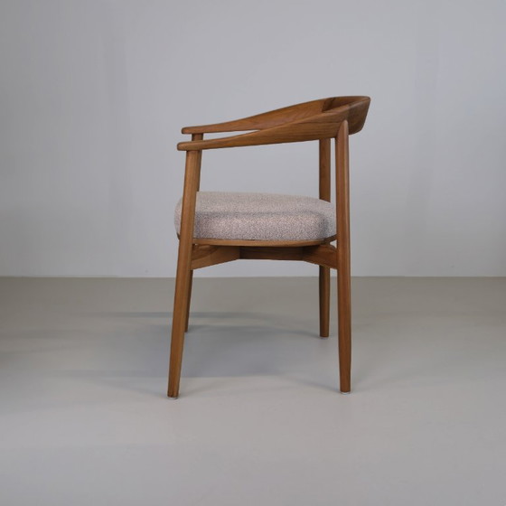 Soret Dining Chair – Natural Teak & Taupe – Interior Club, Wood (photo 3 of 7)