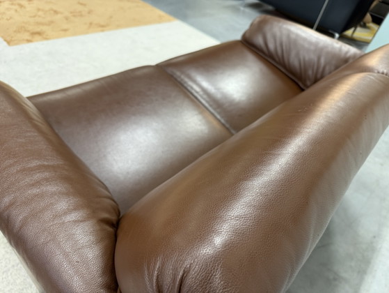 Image 1 of 2 Leolux Bora Bora 2-Sitzer-Sofas, braunes Leder