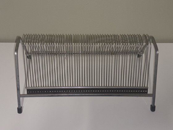 Image 1 of présentoir à disques vinyles vintage