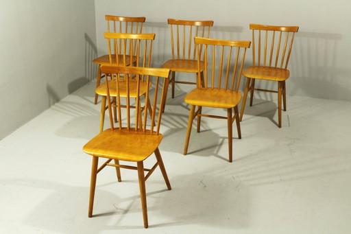 Bistrostühle von Ton, 1970er, 6er Set