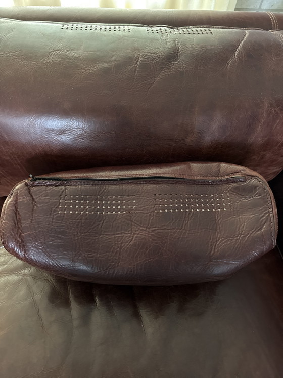 Exceptionally beautiful Baxter sofa – 2 seaters, Leather, Textile (photo 5 of 5)