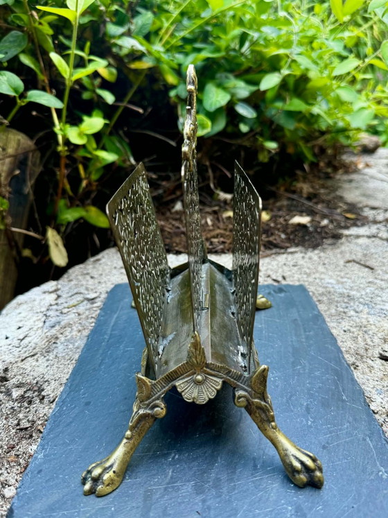Portacartas de latón Napoleón III – Revisteros, Brass (photo 6 of 8)