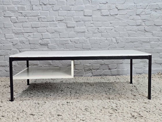 Image 1 of Mid-Century Dutch Design White Coffee Table Model 3666 Designed by Coen de Vries for Gispen, 1960s.