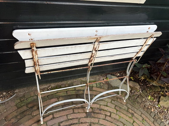 Image 1 of Banc de jardin français ancien (pliant)
