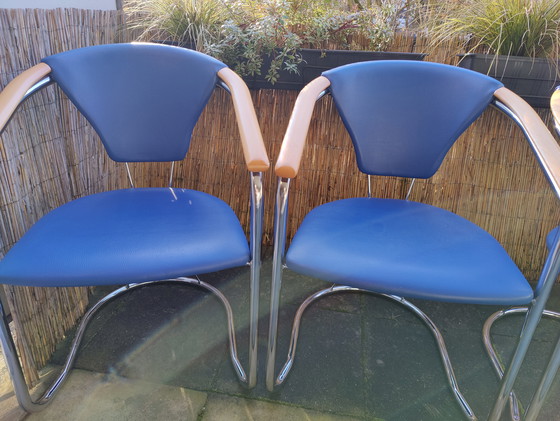 Image 1 of Design vintage classique | Pièce de collection des années 90 | Bois véritable et chrome