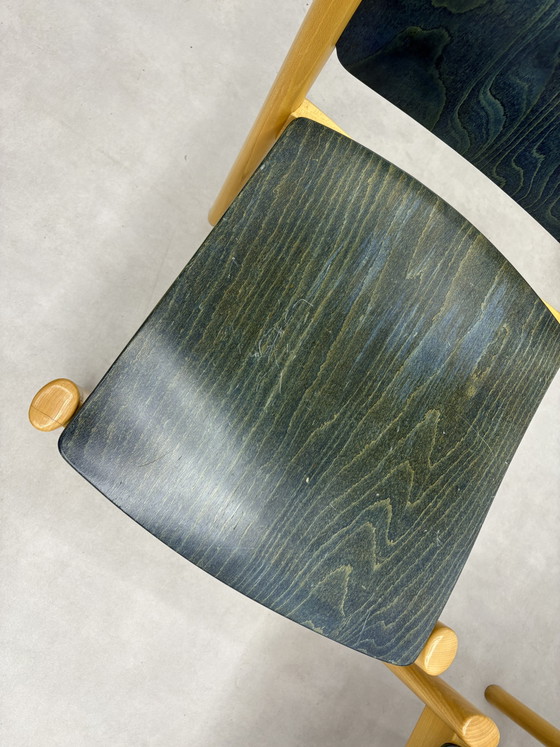 4 x Vintage Kusch & Co Design Stoelen – kusch co, Eetkamerstoelen, Wood (photo 11 of 15)
