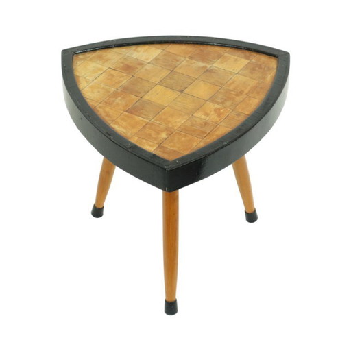 Triangular Plant Table Parqueterie Fifties