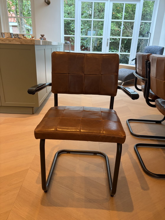Eetkamerstoelen Jess Design – Leather, Metal (photo 6 of 7)