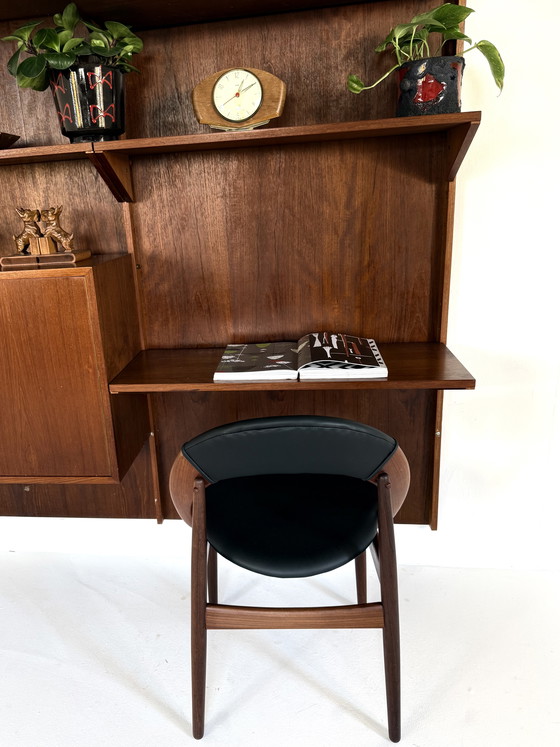 Image 1 of Vintage modulair teakhouten wandsysteem ‘60