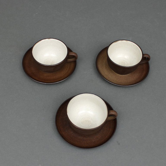 Image 1 of Zaalberg Holland - Meindert Zaalberg (1907-1989) - Klei en vuur - servies - Brutalist 