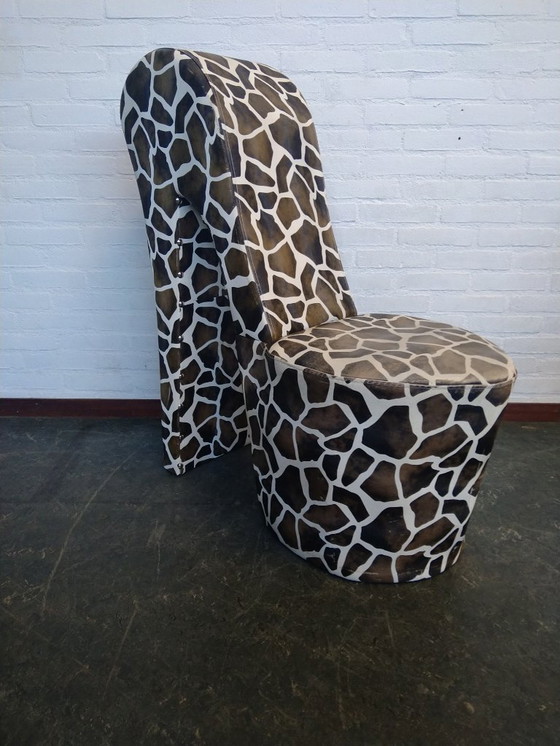Image 1 of 2x pump chair in giraffe print