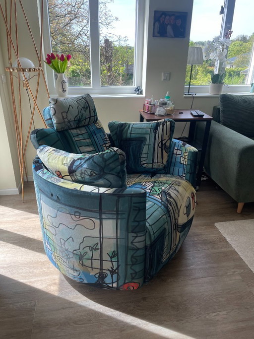 Designer Sessel / Statement Chair / Einzelstück – neuwertig (3 Monate alt)