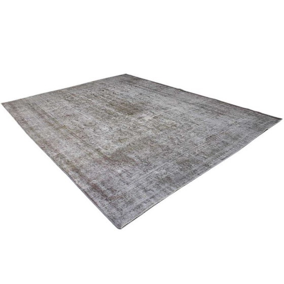 Image 1 of Hand-knotted vintage art rug 376x285