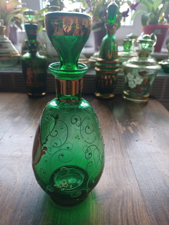 Vintage Murano Glazen Karaf Venetië (23x10 cm) – Mazzega, Glazen & Karaffen, Gold, Murano Glass (photo 3 of 5)