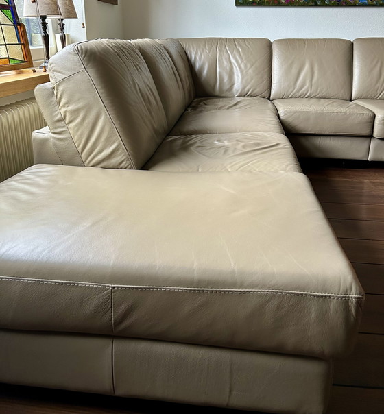 Image 1 of Leather Corner Sofa