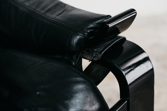 Image 1 of FAUTEUIL EN CUIR DE AKE FRIBYTTER POUR NELO MÖBEL SUÈDE, ANNÉES 1970