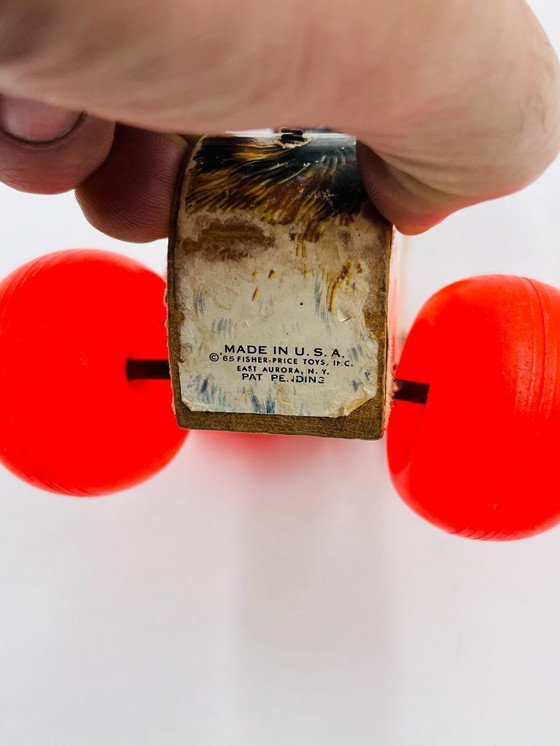 Image 1 of Lot de 4 jouets en bois Fisher-price années 60