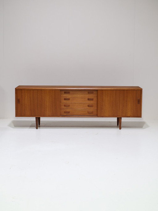 Lowboard Clausen & Son sideboard teak vintage Danish 1960s