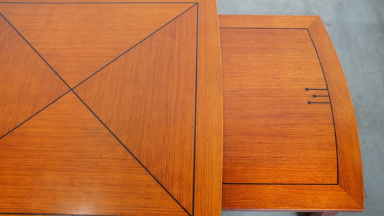 Image 1 of Gut erhaltener Art Deco Schuitema Design Couchtisch mit ausziehbaren Teilen aus der Decoforma Serie