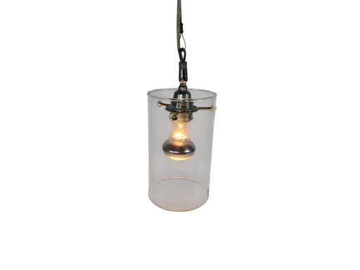 Design olandese - Pola International Amsterdam - Lampada a sospensione - Vetro - Metallo - Anni '90
