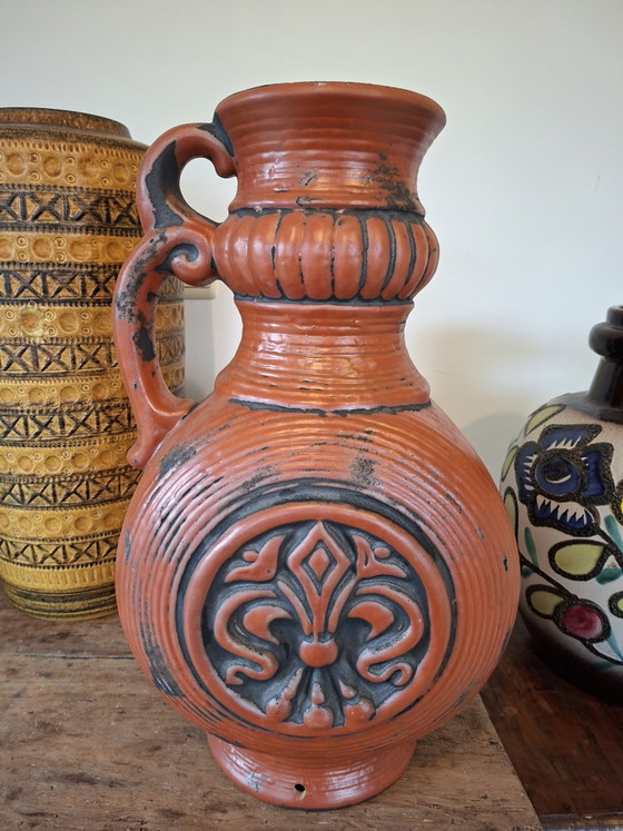 Image 1 of Large Carstens Tonnieshof West Germany floor vase/lamp base