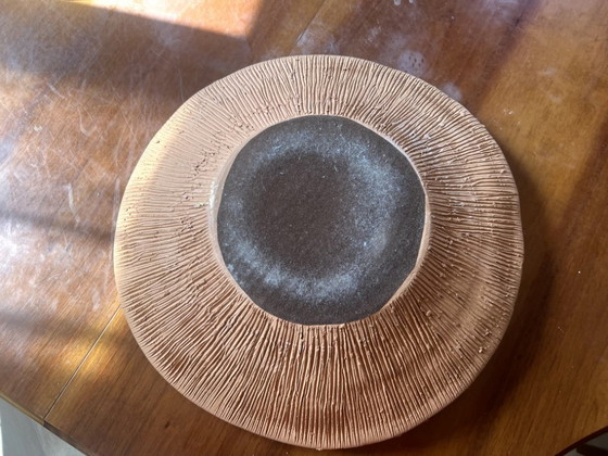 Image 1 of Centro de mesa - D. 44 cm - Baño de oro - Escultura en arcilla y oro