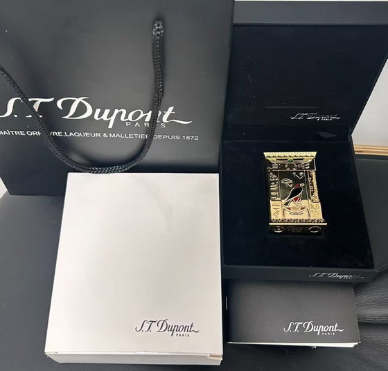 Image 1 of S.T. Dupont – Pharao – Feuerzeug – Vergoldet