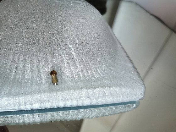 Image 1 of Vintage wandlamp van ijsglas