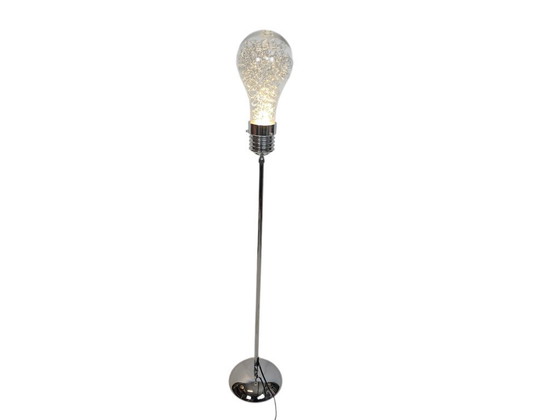 Image 1 of XL 'Bulb' floor lamp - chrome - glass - LED - 2000