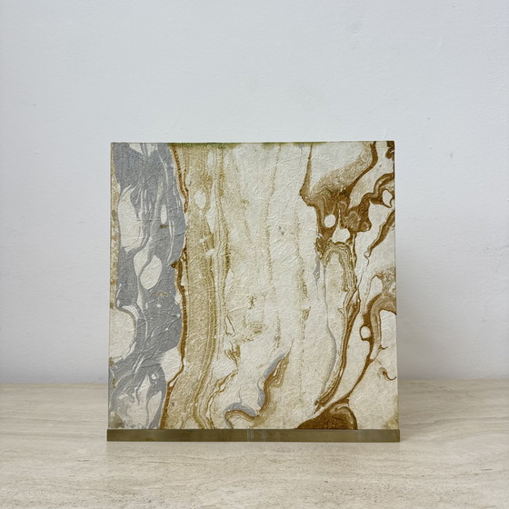 Image 1 of Mid-Century Design Lucite Cube Table Lamp, 1970’s