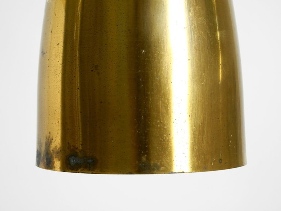Image 1 of Beautiful height-adjustable original Mid Century Modern brass pendant lamp