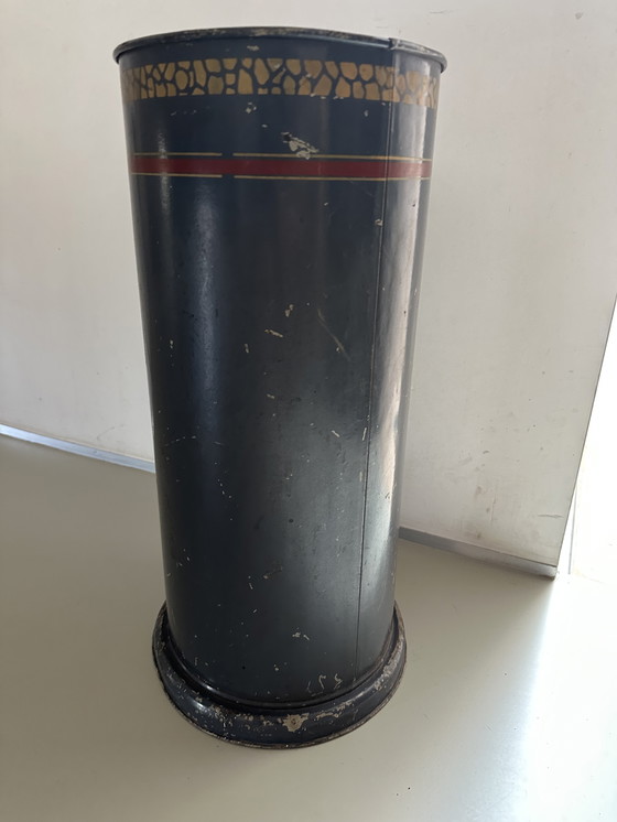 Image 1 of Art Deco umbrella stand 1930s color gray with grape image