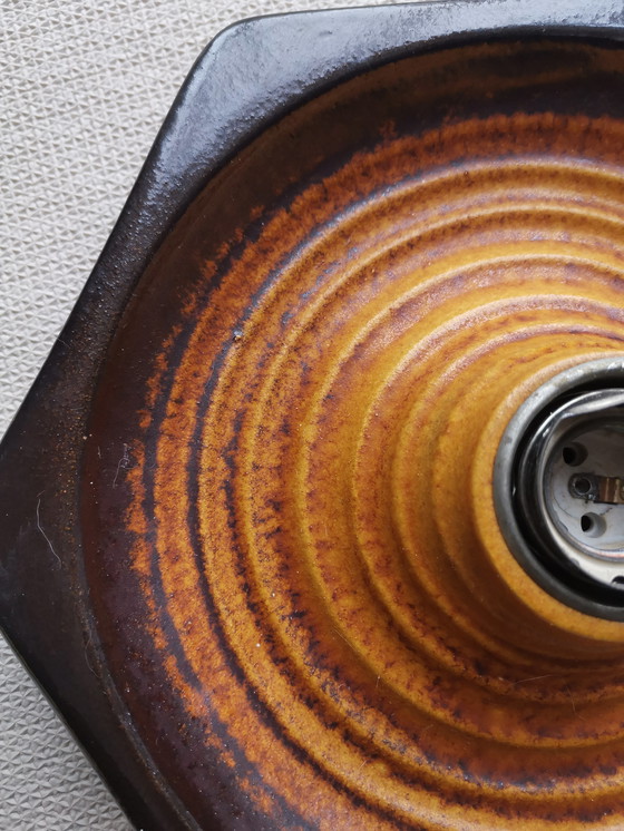 Image 1 of Set of 3 vintage Fat Lava ceramic wall lamps