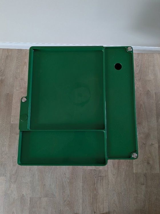 Image 1 of Chariot Boby vert vintage conçu par Joe Colombo pour Bieffeplast, années 1970