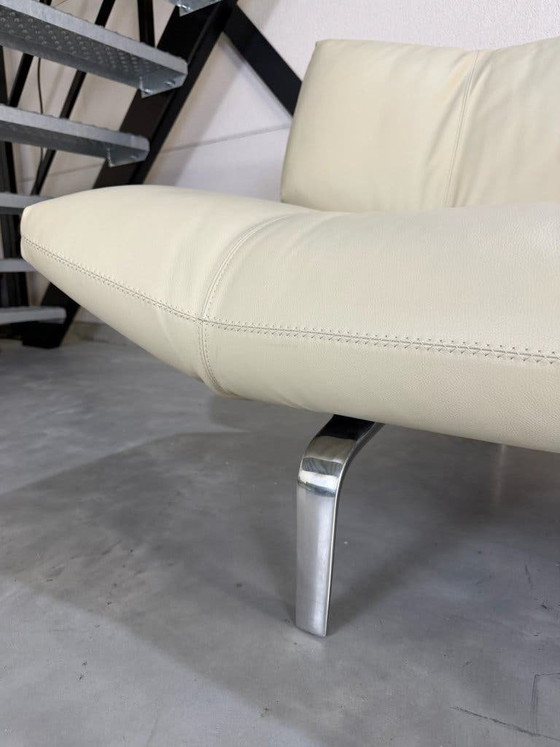 Divano Leolux Devon 2,5 posti - Pelle Wapiti Alba – Divani 2 posti, polished steel (photo 8 of 10)