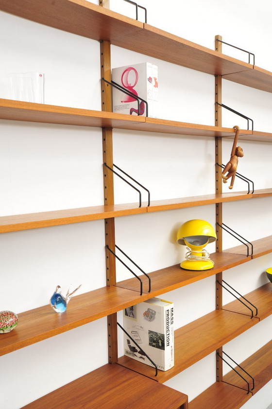 Image 1 of Mensola da parete "Royal System" in teak di Poul Cadovius per CADO (anni '50)