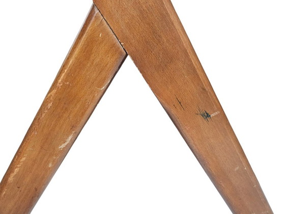 Image 1 of Lounge fauteuil - houten frame - originele gestructureerde bekleding - 60's