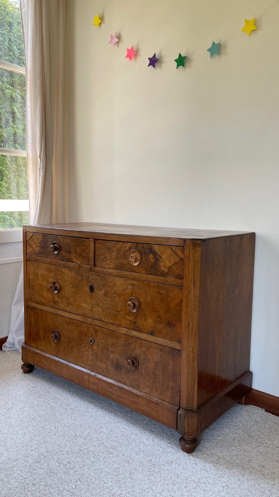 Image 1 of COMMODE Ancienne NOYER et Bois Massif
