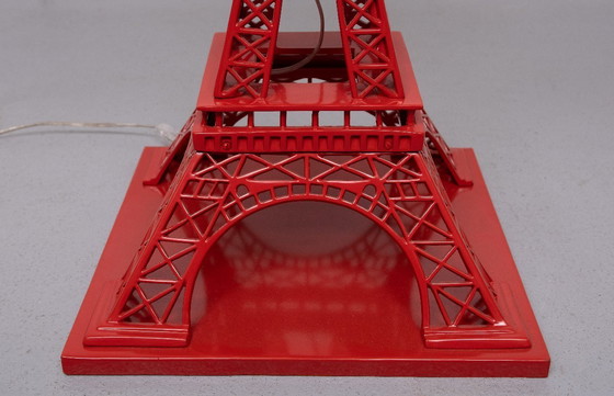 Image 1 of Magnifique lampe Tour Eiffel rouge extra large fabriquée par EICHHOLTZ