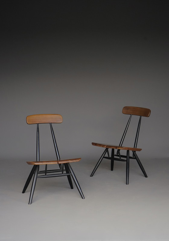 Image 1 of Pirkka Lounge Chairs by Ilmari Tapiovaara for Laukaan Puu. Set of 2