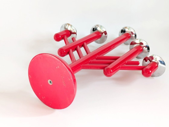 Image 1 of Vintage Aarikka Finland Rapsodia Red Candelabra | 1980s Scandinavian Design